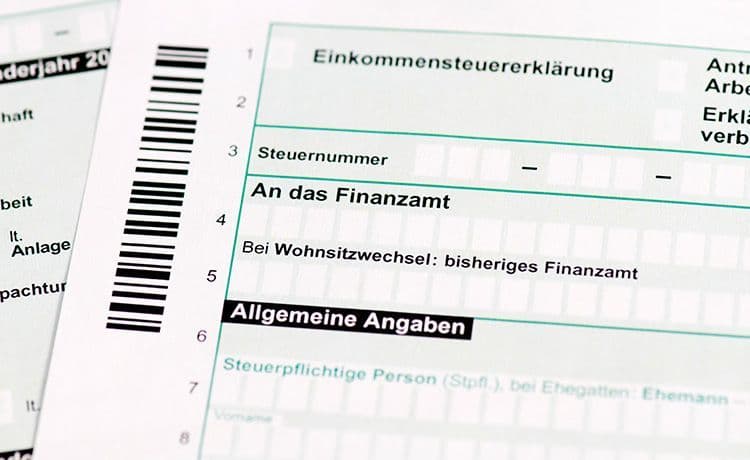 Steuererklärung für das Finanzamt