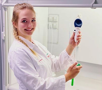 Milchtechnologin Azubine bei Hochwald