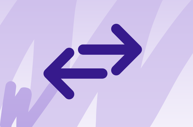 Ausbildung wechseln (Pfeile).