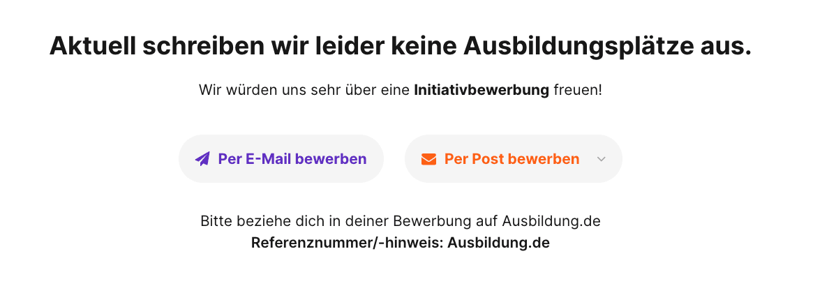 So geht eine Initiativbewerbung auf Ausbildung.de So geht eine Initiativbewerbung auf Ausbildung.de