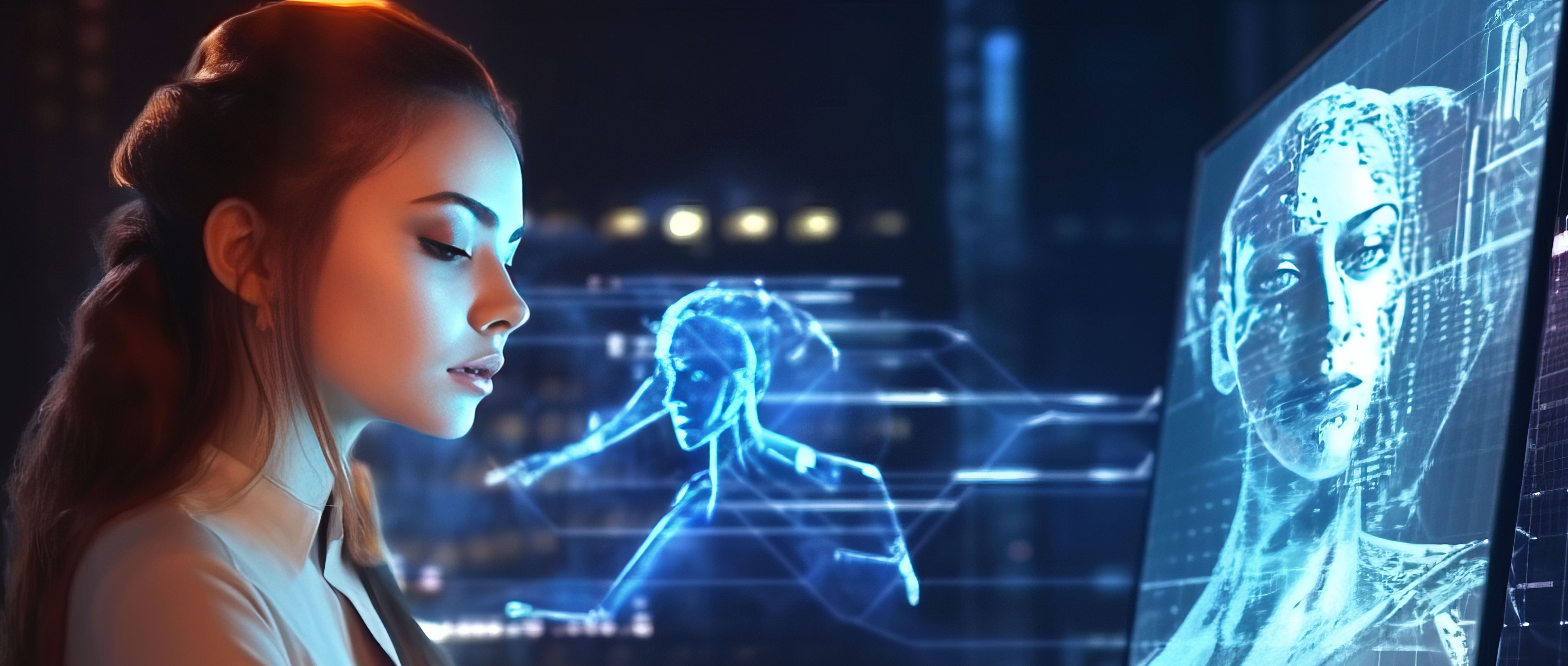 KI generiert Bild einer jungen Frau KI generiert Bild einer jungen Frau