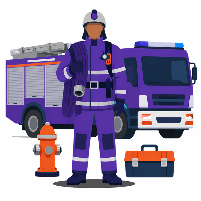 Grafik: Ausbildung Feuerwehrmann/-frau (gehobener Dienst)