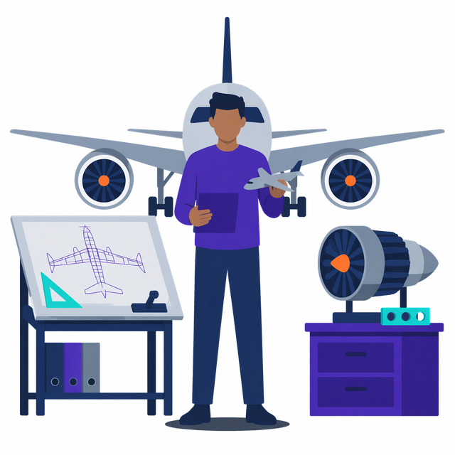 Grafik: Duales Studium Flugzeugbau