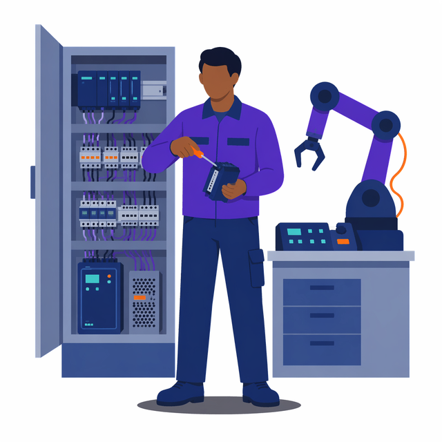 Grafik: Ausbildung Elektroniker/in für Automatisierungstechnik