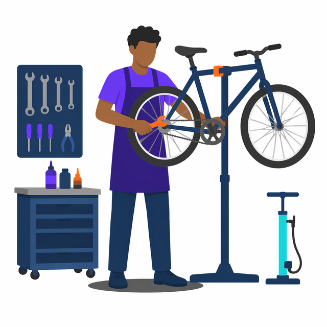 Grafik: Ausbildung Fahrradmonteur/in