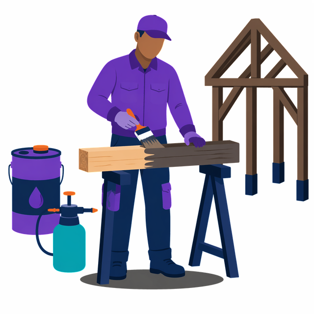 Grafik: Ausbildung Holz- und Bautenschützer/in