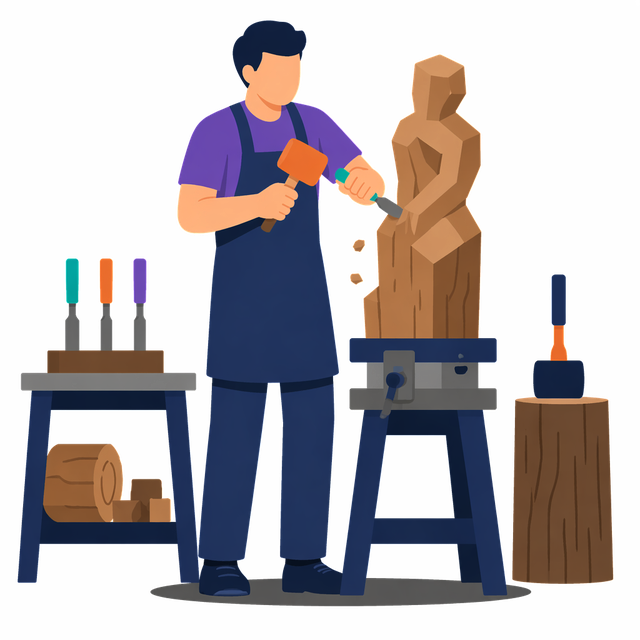 Grafik: Ausbildung Holzbildhauer/in