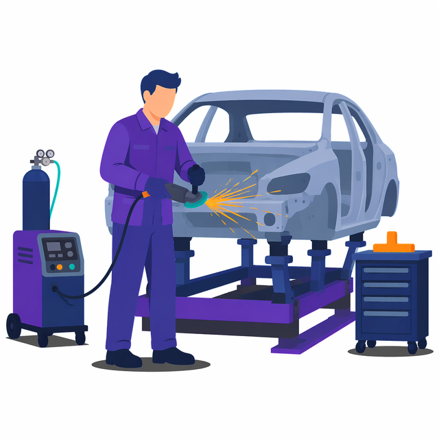Grafik: Ausbildung Karosserie- und Fahrzeugbaumechaniker/in