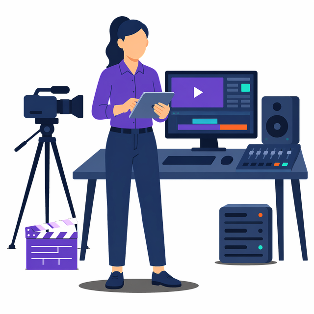 Grafik: Ausbildung Kauffrau/-mann für audiovisuelle Medien