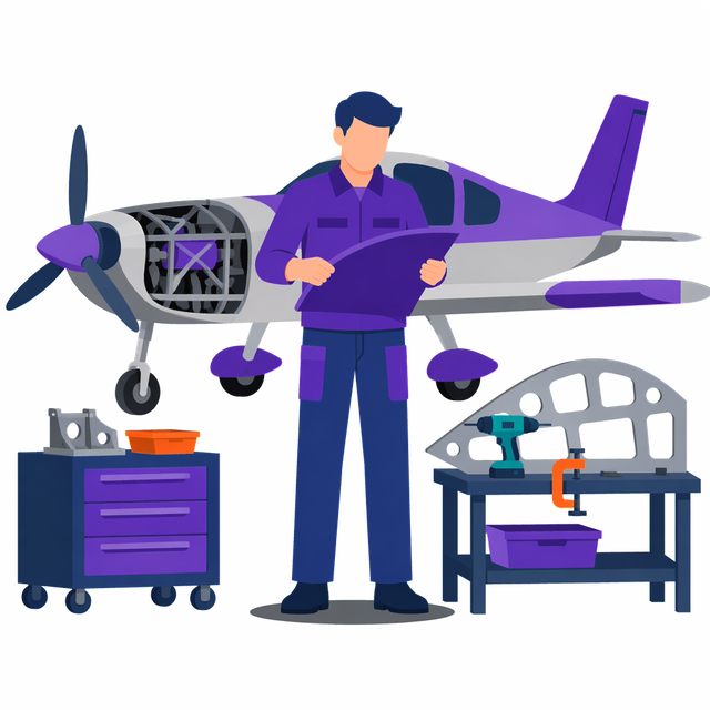 Grafik: Ausbildung Leichtflugzeugbauer/in