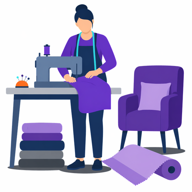 Grafik: Ausbildung Polster- und Dekorationsnäher/in