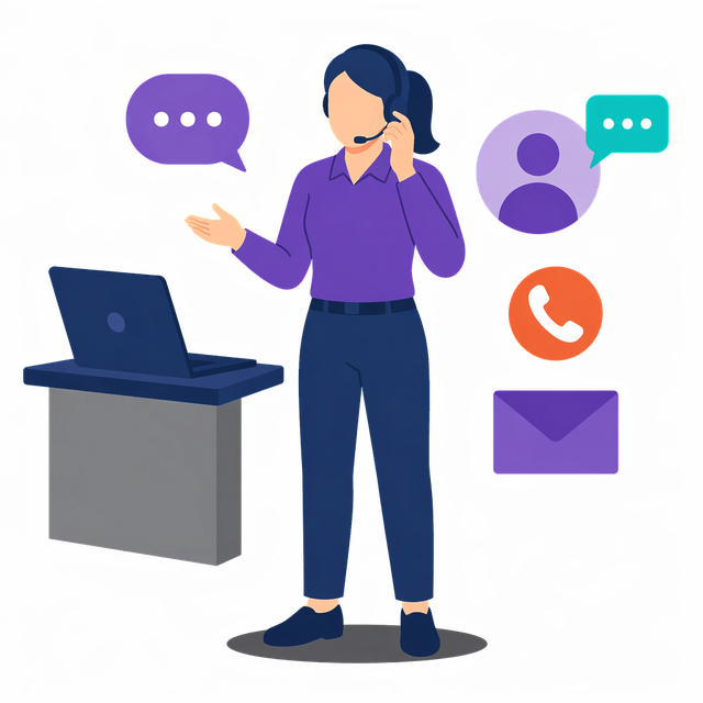 Grafik: Ausbildung Servicefachkraft für Dialogmarketing