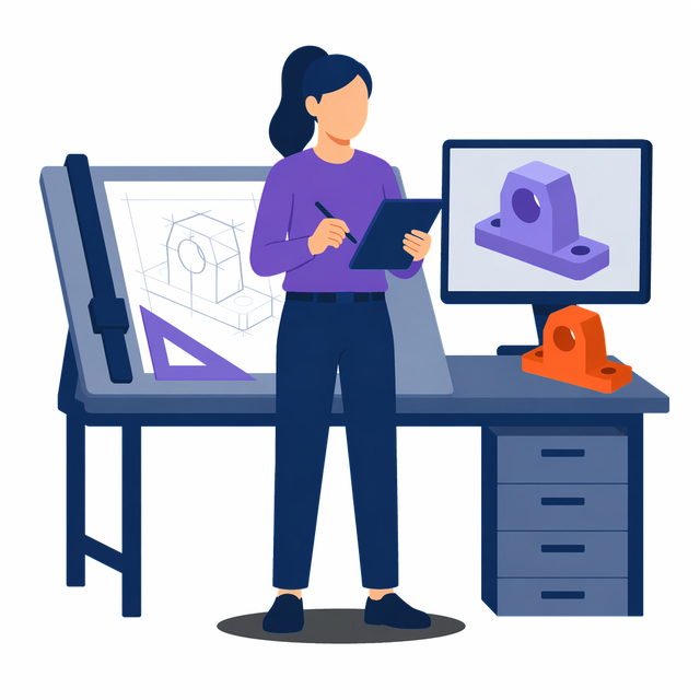 Grafik: Ausbildung Technische/r Produktdesigner/in