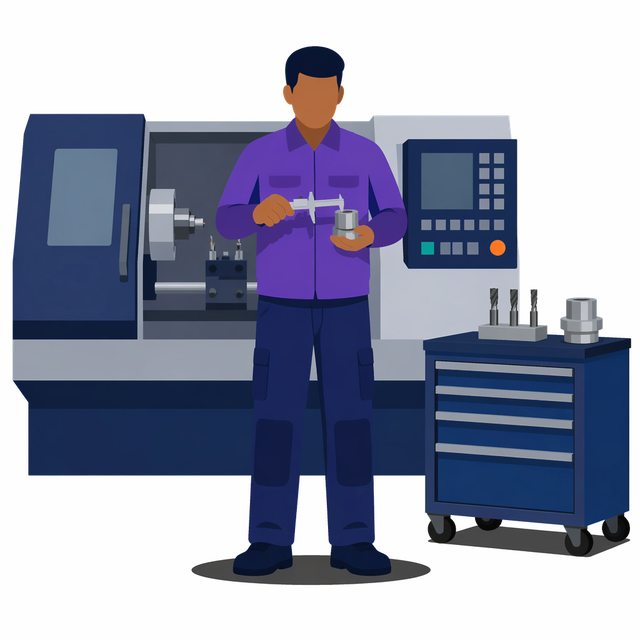 Grafik: Ausbildung Zerspanungsmechaniker/in